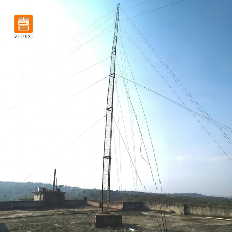 info-1-1 china Galvanized Steel Guyed Wire Mast Communication Antenna Tower